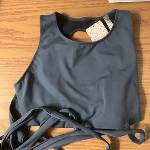 Free people sports bra with tie